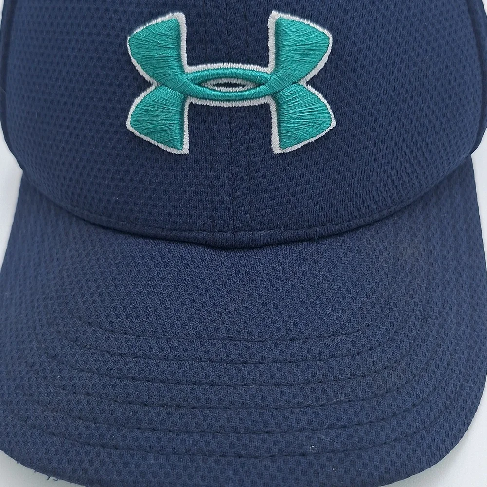 Under Armour Dark Blue Cap with Teal Logo